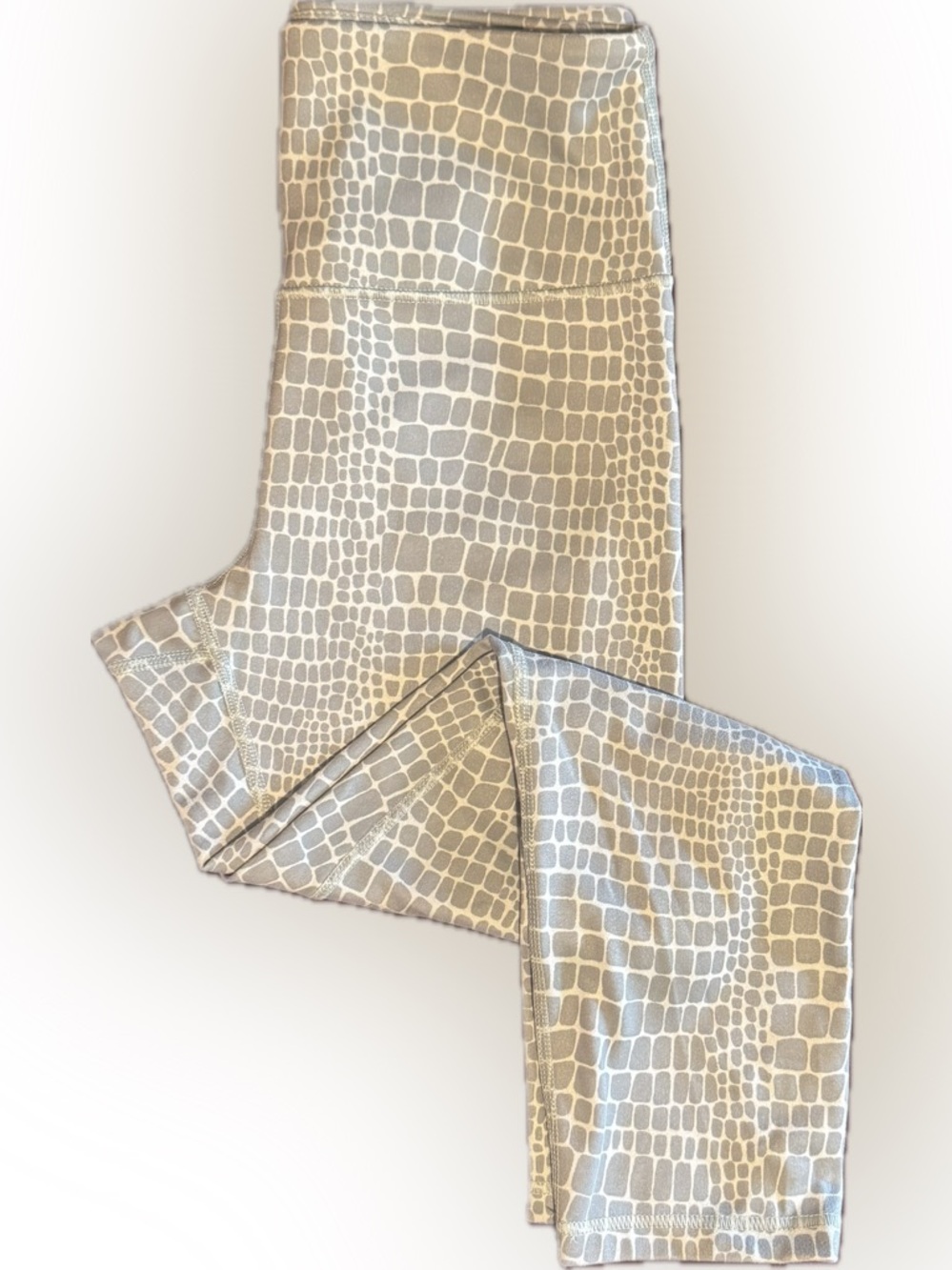 Tavi Active Light Green Crocodile Print Leggings - TaviSculpt SZ S